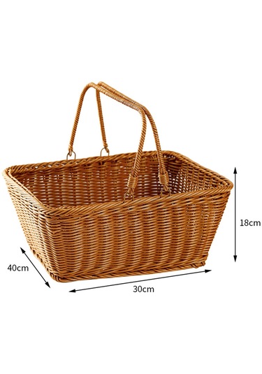 Homyl Yürüyüş Için Piknik Sepeti El Yapımı Gıda Kabı Gosterildigi Gibi