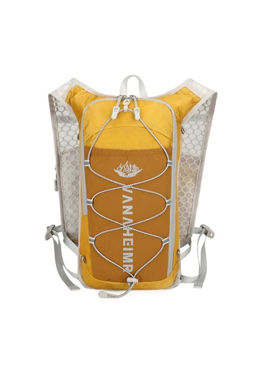 Reedark Sarı Çok Fonksiyonlu Nylon Spor Sırt Çantası - Maraton, Bisiklet, Outdoor - Yansıtıcı Şeritli, Su Geçirmez, Kolay Taşınabilir Sarı