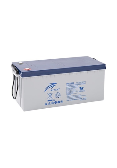 Ritar 12 Volt 200 Amper Jel Akü Derin Döngü Dg12-200 Deep Cycle