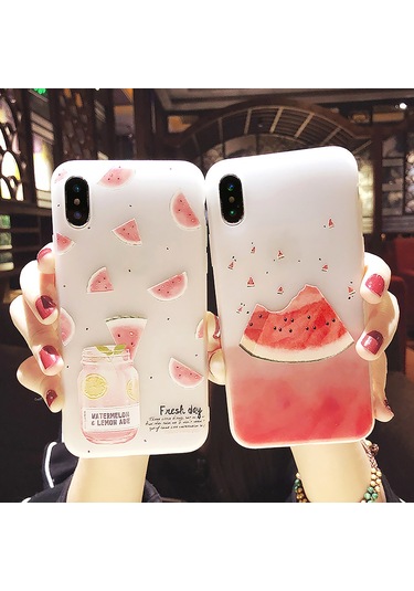 Suofeng Karpuz Desenli İphone Kılıfı, Yumuşak Tpu, Tam Koruma, Kaymazsız Tutuş, Ultra İnce, İphone 11/11pro/xs/6s Uyumlu