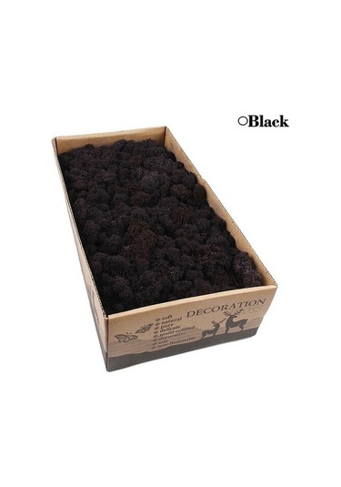 Reindeer moss BLACK(SİYAH) şoklanmış norveç yosunu