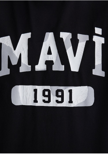 Mavi - 1991 Baskılı Siyah Tişört 0612573-900 Siyah