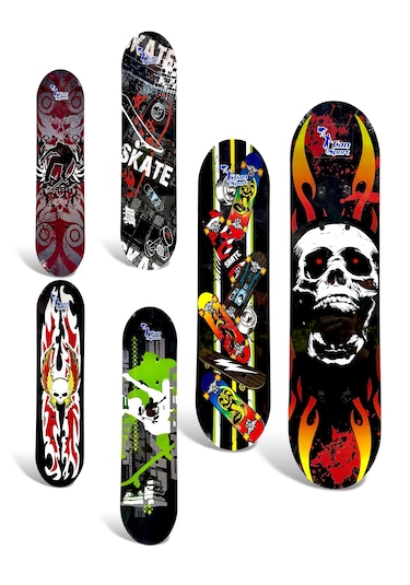 Başlangıç Kaykay 60 Cm Tahta Gövde Çocuk Kaykayı Çok Renkli