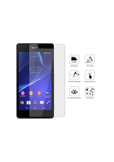 Sony Xperia M2 / M2 Aqua Ekran Koruyucu Temperli Cam