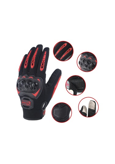 Tenfowee Cg666 Motosiklet Eldiveni - Nefes Alabilir Mesh, Pvc Malzeme, Dört Mevsim Kullanım, Siyah Ve Yeşil, Xl Boy