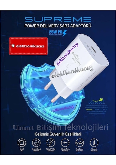 Reeder S19 Max Pro S Uyumlu 25w Hızlı Şarj Cihazı Adaptör