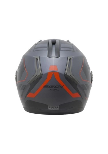 Beon B700 Air Tek Çene Açılır Vizörlü Kask Kırmızı - Siyah