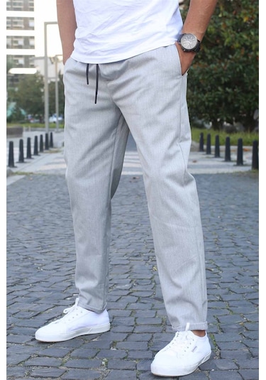Madmext Gri Basic Jogger Pantolon 5486 Gri