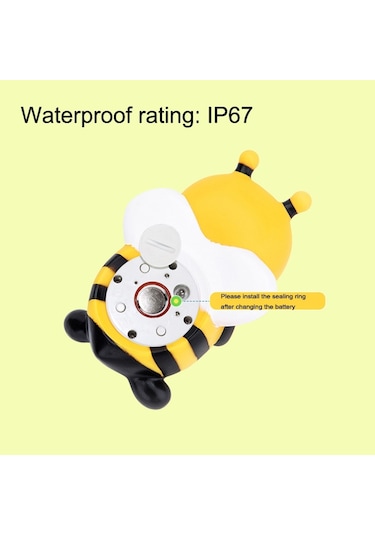 Sones Mty-813 Karikatür Küçük Arı Çocuk Elektronik Su Termometresi Sarı