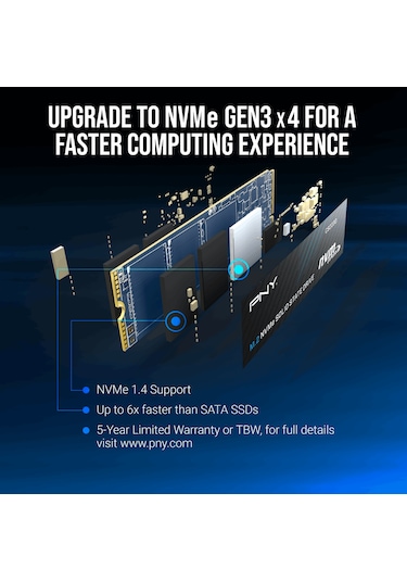 Pny Cs2230 2tb 3300/2600 Nvme Pcıe M.2 Ssd M280cs2230-2tb-rb