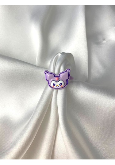 Kuromi Melodi İkili Arkadaşlık Yüzüğü - Renkli Ayarlanabilir Ve E Çok Renkli