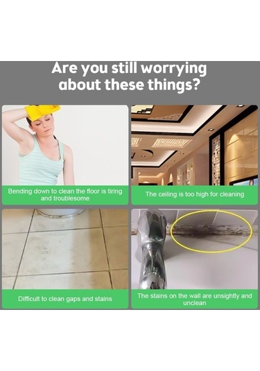 Prestigegoods Elektrikli 3 Hız Kademeli Ip5 Su Geçirmez Dijital Döner Temizleyici Beyaz