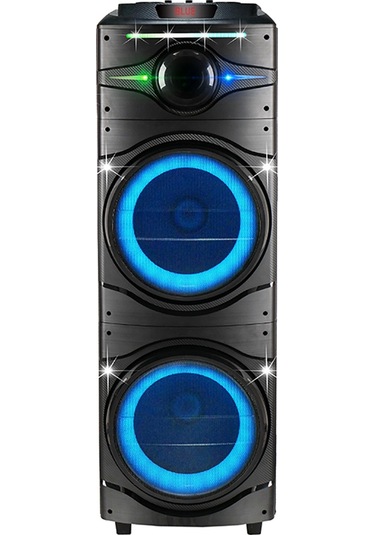 Rgb Işıklı Kablosuz Hoparlör, Karaoke Mikrofonlu, Dev Sesli Dijital Led Göstergeli Parti Canavarı