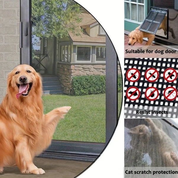 Gateesat Siyah 180x300cm Fiberglass Sineklik - Toz Geçirmez İnce Izgara Dıy Pencere Perde