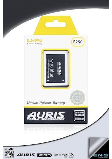 Aurıs Samsung Uyumlu E250 Batarya