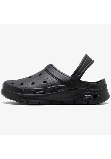 Skechers Airch Fit Foamies Valiant Mens Sandals Erkek Günlük Terlik Siyah Bej