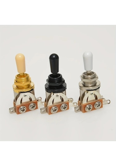 Tongdashop Les Paul Üç Pozisyonlu Gitarlar İçin Nikel Beyaz Başlıklı Dayanıklı Anahtar