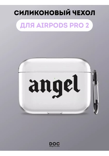 Designoncase Aipods Uyumlu Pro/Aipods Uyumlu Pro 2 İçin Angel Baskılı Kılıf 216469697 Beyaz