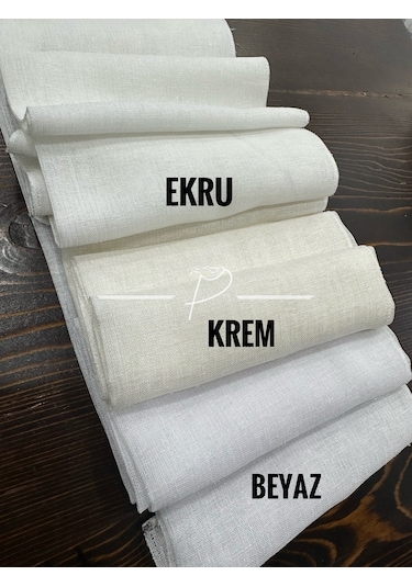 Tül Perde Simli Keten Pırıltı Iplik Etek Kurşun Sarım Ekru