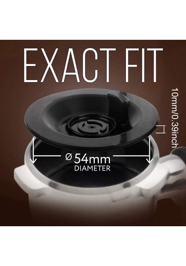 Suofeng Breville Kahve Makinesi 54mm Temizlik Diski - Espresso Makineniz İçin Profesyonel Geri Yıkama Aparatı Siyah
