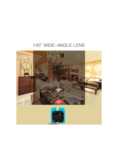 Xiyyadms Küçük Siyah Mini Dv Kamera, 720p Düşük Kalite, Gece Görüşü, Hareket Algılama, Sürekli Kayıt, Dış Mekan Kaydedici