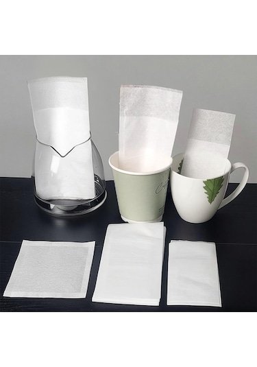 Çay Bitki Çayı Demleme Filtresi Boş Demlik Poşeti Galoşu Bonesi 9.5x17 Cm 1000 Adet Ev Otel Cafe Horeca