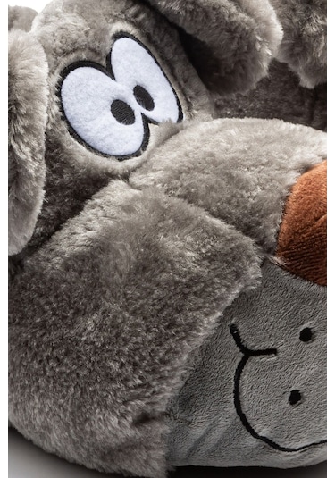 Twigy Fibert EE0522 Erkek Hayvanlı Panduf Gri 40/45 Gri