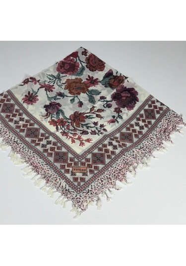Eripek Sökme Boncuklu Tülbent 06357 Hardal-taş