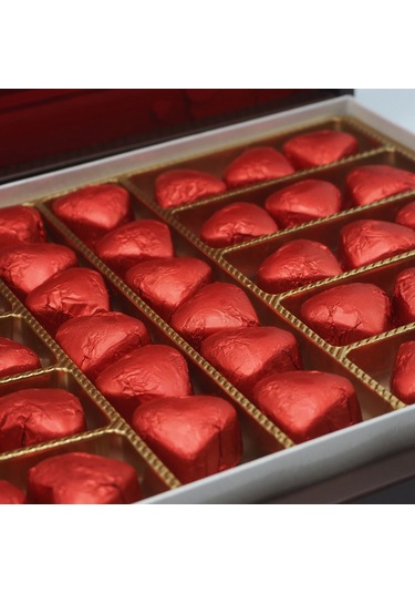 Sevgililer Günü Çikolatası Seni Seviyorum Baskılı Çikolata Altın 42 Adet