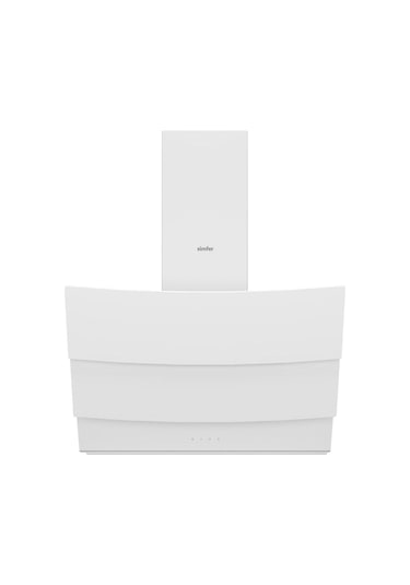 Simfer 8707 60CM Premium Dokunmatik Beyaz Cam Davlumbaz Kumandalı