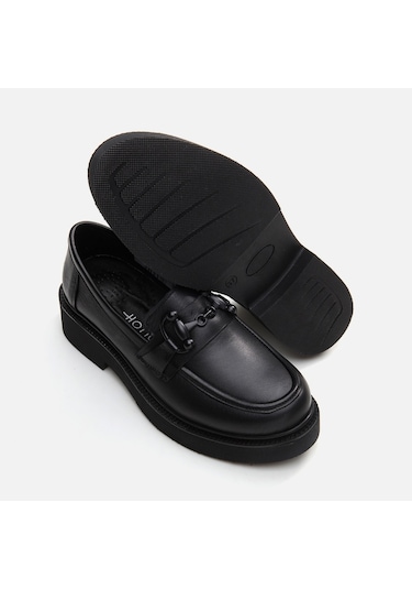 Hotiç Hakiki Deri Siyah Kadın Loafer 01ayh294710a100 Siyah