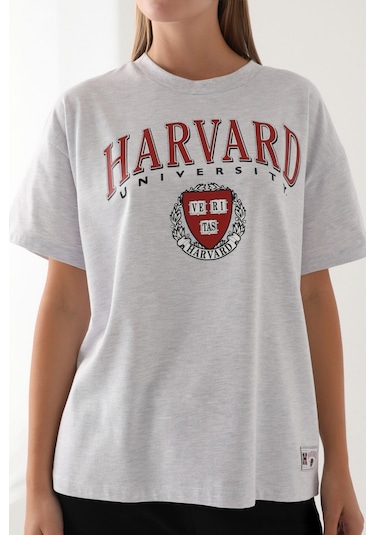 Harvard Kar Melanj Kadın T-shirt 5274-41188 Kar Melanj