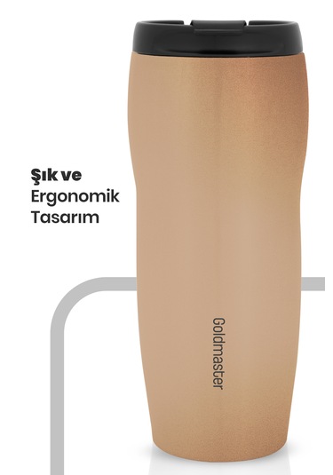 Goldmaster Flex Gm-tm01g Çelik Termos Bardak Gold Rose Gold