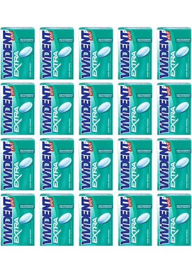 Vivident Xylıt Extra Nane Aromalı Şekersiz Tatlandırıcılı Draje Sakız 21 G X 20 Adet