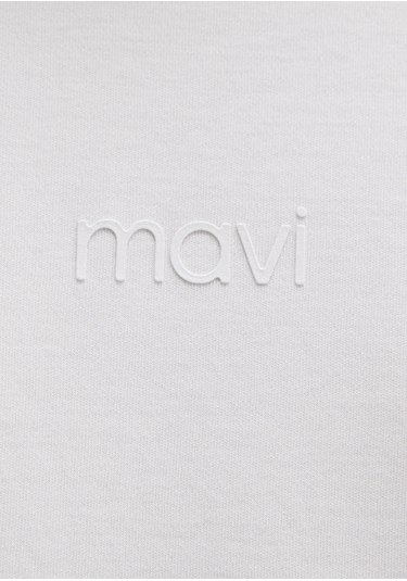 Mavi - Mavi Logo Baskılı Beyaz Tişört 0613102-80194 Beyaz