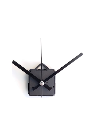 Duvar Saati Mekanizması Güçlü Sessiz Motor Akrep Yelkovan Saniye Siyah