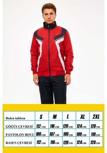 Enrico Ferry Erkek Kırmızı Marathon Eşofman Takımı Edy2637k Kırmızı