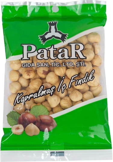Patar Çifte Kavrulmuş İç Fındık 100 Gr X 25 Adet