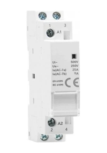 Cata Ct-9183 Sessiz Aydınlatma Kontaktörü Modüler Kontaktör 25a