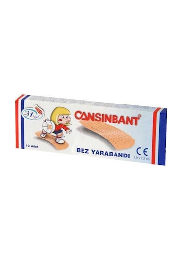 Cansınbant Bez Yarabandı 10'lu 1 Kutu