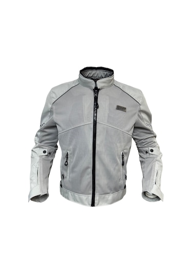 Forte Gt 1054 White Stone 7 Parça Full Korumalı Yazlık Motosiklet Montu Beyaz