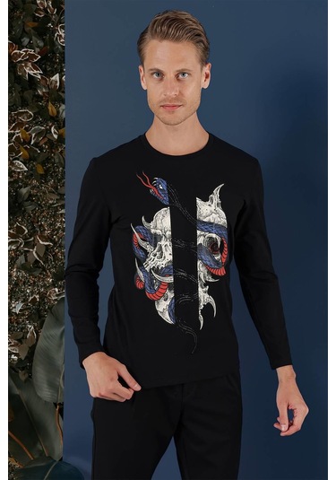 Ts 865 Siyah Spor T-shirt Siyah