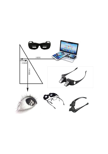 Suntek Unisex Yatak Prizma Gözlükleri Yatay Gözlükler