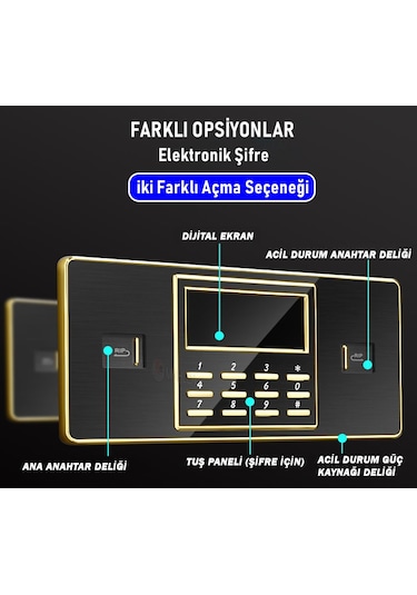 Mühlen 80T Çelik Kasa Para Kasası Değerli Eşya Mücevher Kasası