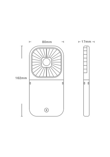 Cbtx F20 Galvanik Taşınabilir Masaüstü Sessiz El Tipi Fan