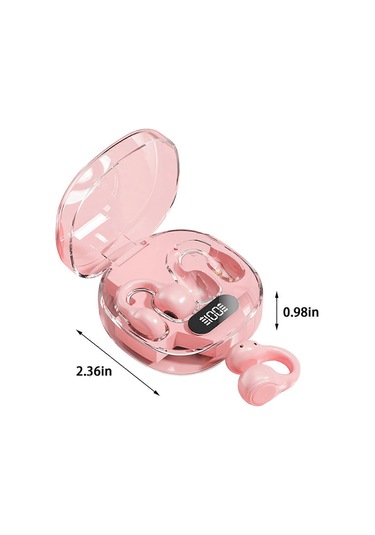 Bluetooth 5.3 Kablosuz Kulaklık Şeffaf Şarj Kutusu Stereo 0002