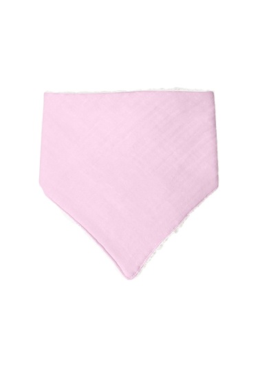 Bebek Ağız Bezi Salya Önlüğü Fular Çok Amaç 2'li P-byz Pembe - Beyaz