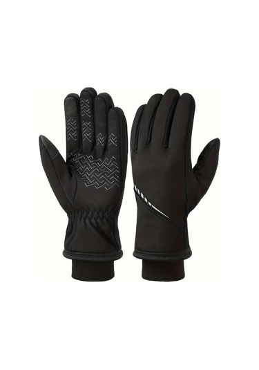 Willowhaven Siyah Kışlık Dokunmatik Eldiven, Kayak Koşu Bisiklet Siyah
