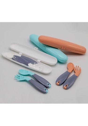 Babyjem Mama Çatal Ve Kaşık Saklama Kabı Beyaz