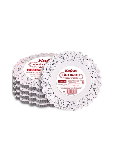 Kafem Dantel Kağıt 38 cm 100 Lü x 5 Paket